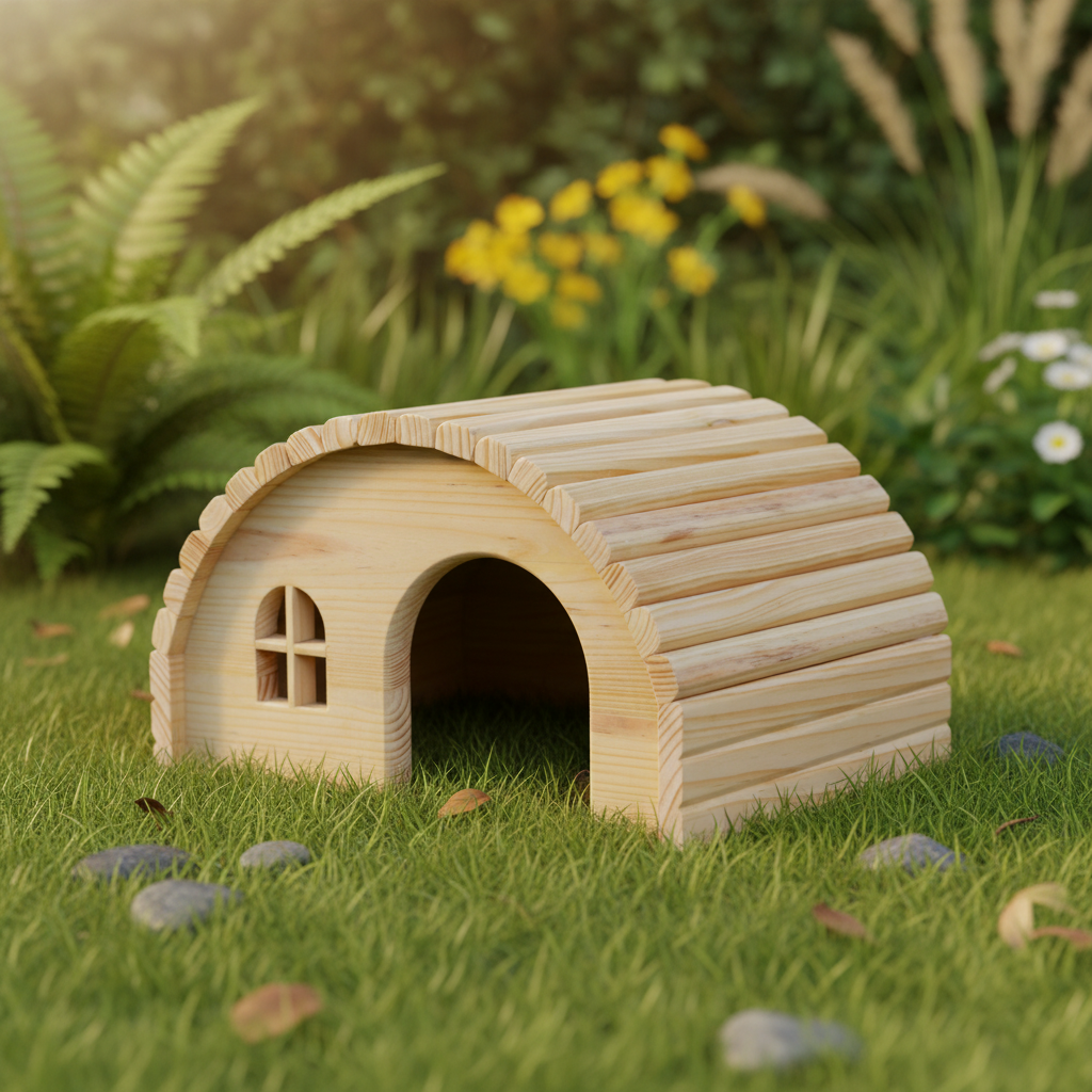 Iglu in natürlicher Gartenumgebung