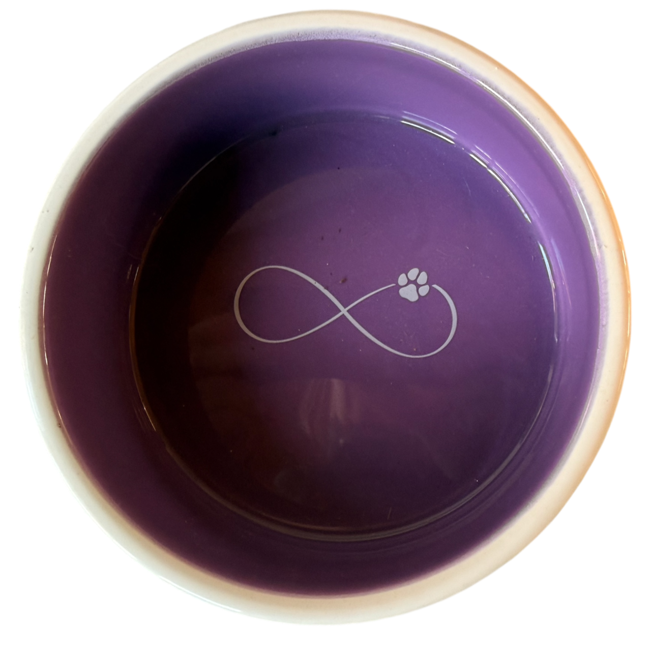 Napf lila-weiß 250ml