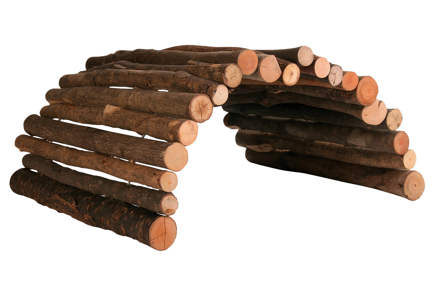 Holzbrücke mit Rinde 51 x 30cm