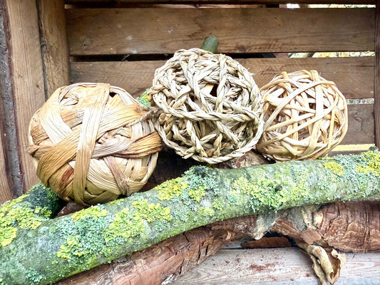 Naturbälle 3er Durchmesser 8cm