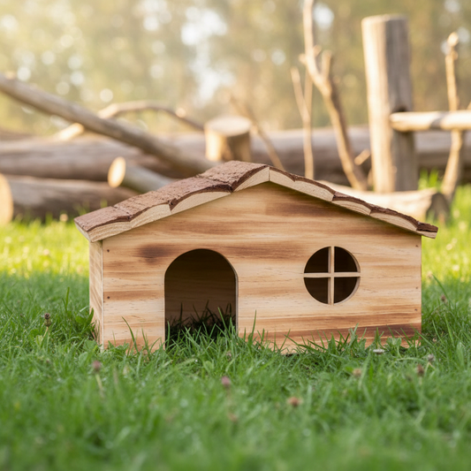 Haus 43cm mit natürlichem Hintergrund