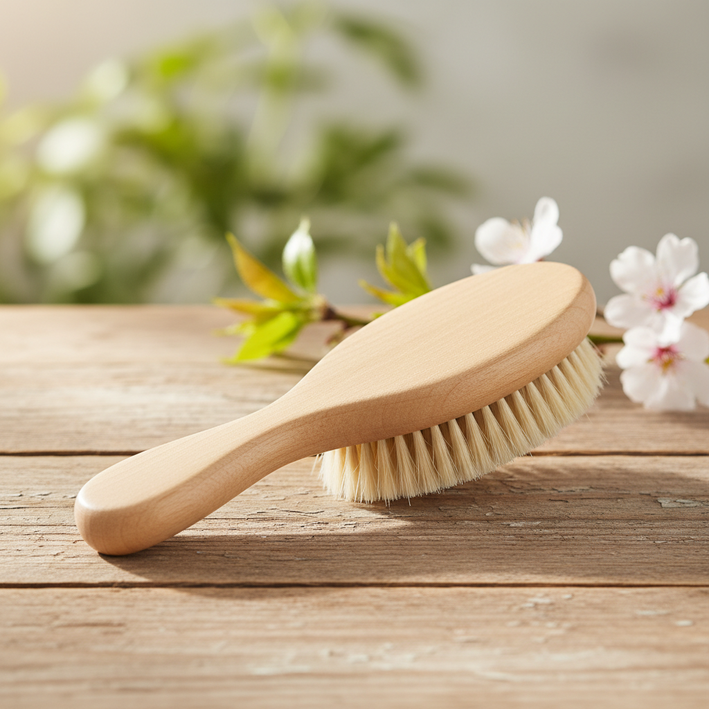 Kaninchenbürste mit Holzgriff, Fellpflege Kaninchen, Kaninchnhofladen