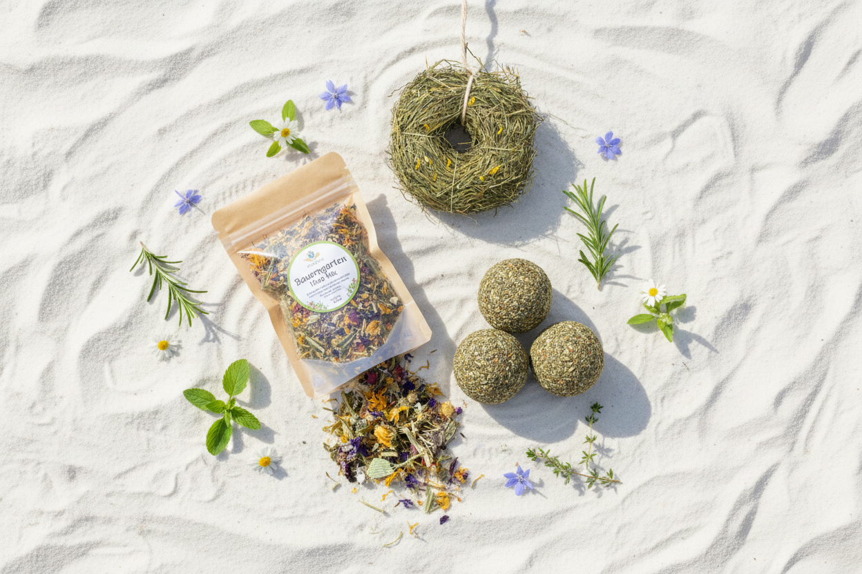 Sommer-Trio auf hellem Strandsand